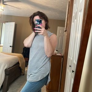 Mock neck tunic